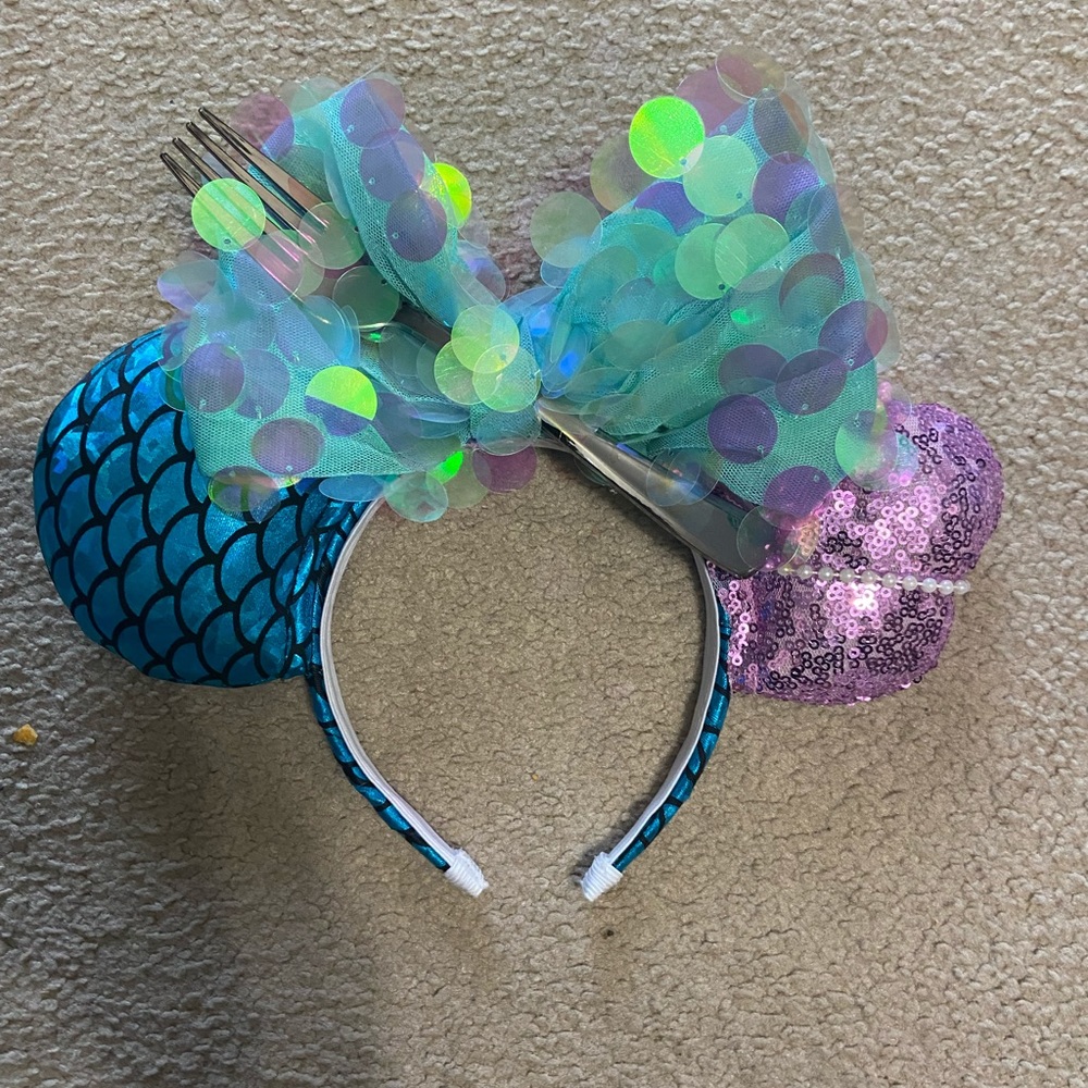 custom little mermaid mickey ears